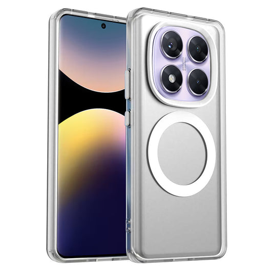 MagSafe ovitek za Xiaomi Poco X7 / Redmi Note 14 Pro 5G, Techsuit, CandyCase, Bela