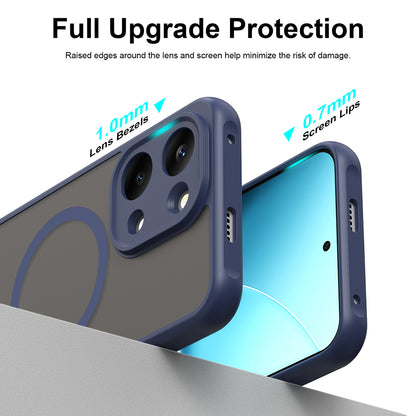 Ovitek MagSafe za Xiaomi Poco X8 Pro Max, Techsuit, HaloFrost II, Temno modra