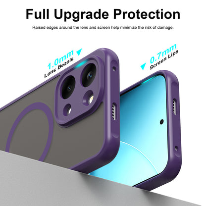 Ovitek MagSafe za Xiaomi Poco X8 Pro Max, Techsuit, HaloFrost II, Vijoličen
