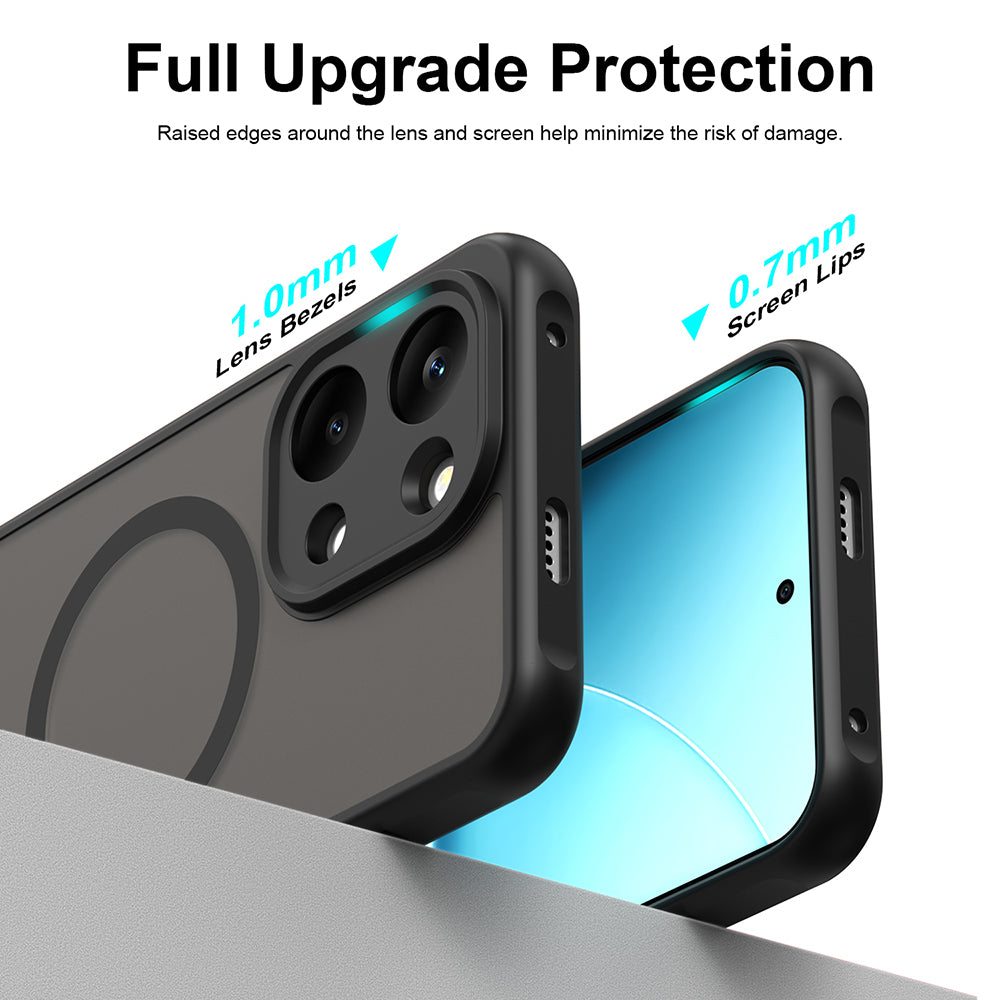 Ovitek MagSafe za Xiaomi Poco X8 Pro Max, Techsuit, HaloFrost II, Črn