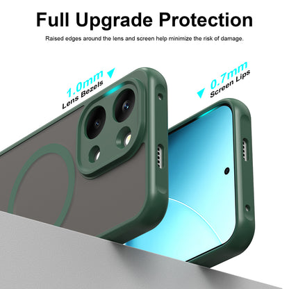 Ovitek MagSafe za Xiaomi Poco X8 Pro Max, Techsuit, HaloFrost II, Zelen