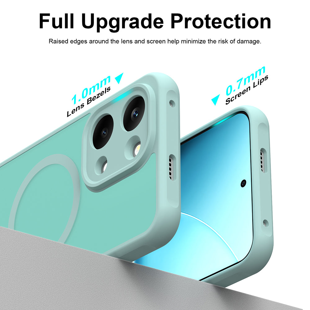 MagSafe ovitek za Xiaomi Poco X8 Pro Max, Techsuit, HaloFrost II, Svetlo zelena