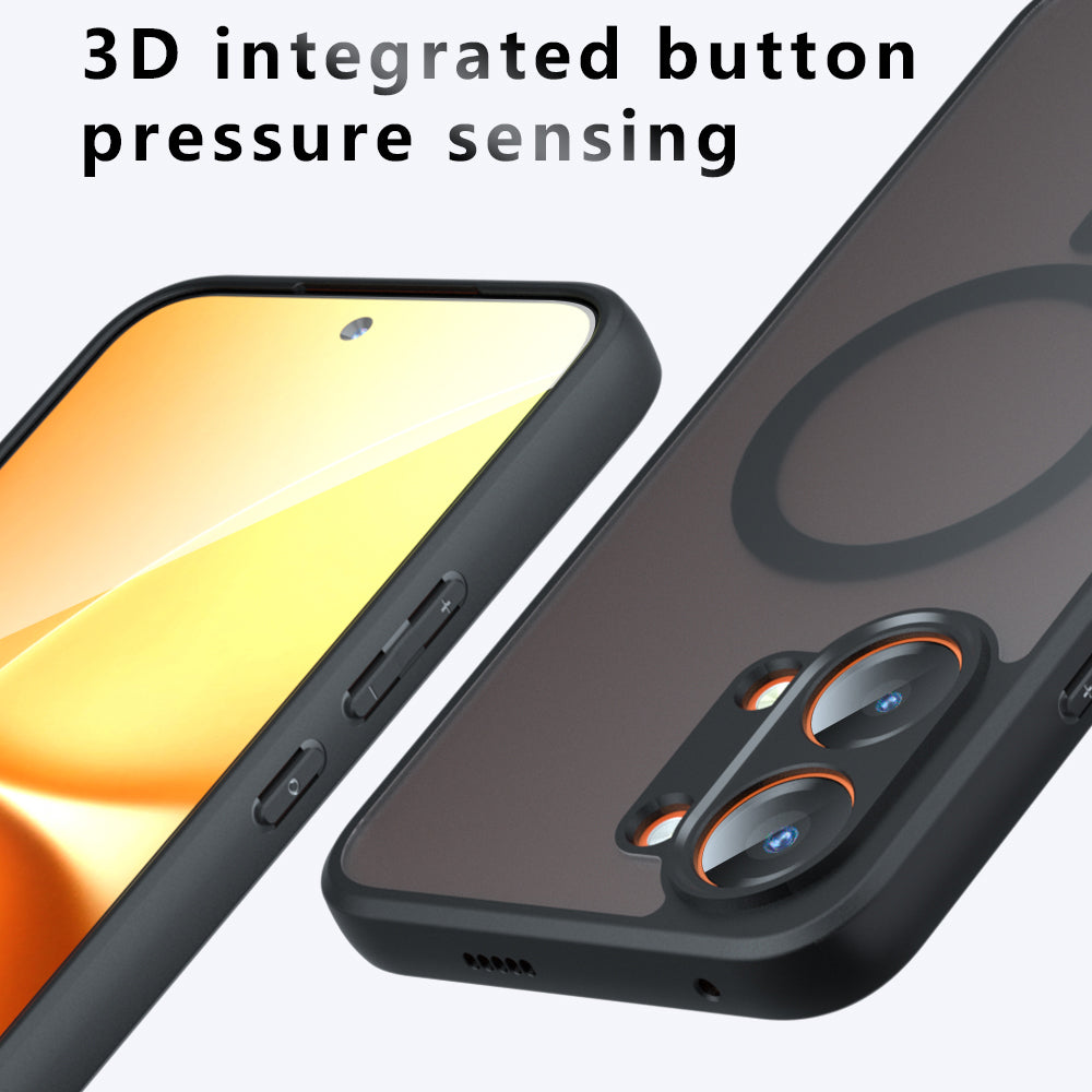 MagSafe ovitek za Xiaomi Poco X8 Pro Max, Techsuit, PureFrost, Črna satenasta