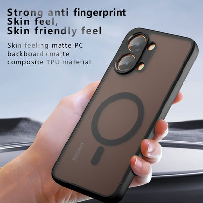 MagSafe ovitek za Xiaomi Poco X8 Pro Max, Techsuit, PureFrost, Črna satenasta