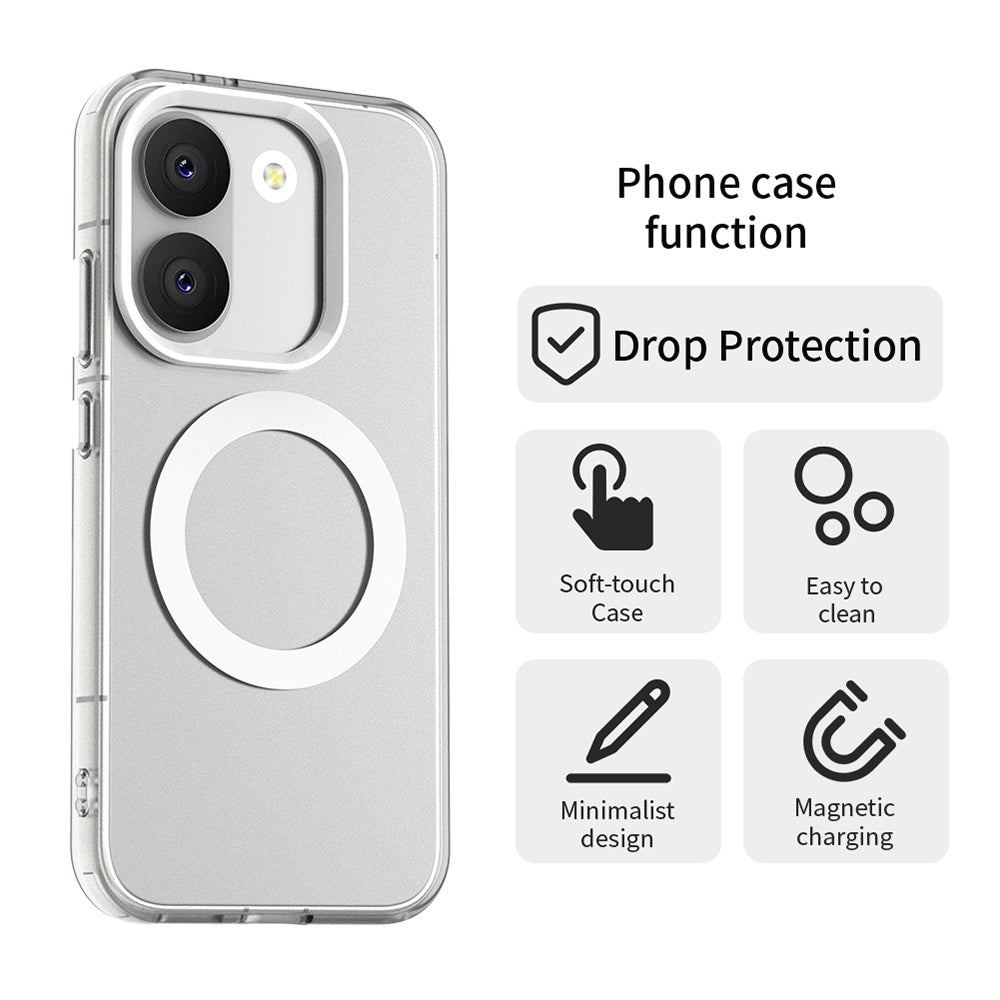 MagSafe ovitek za Xiaomi Poco X8 Pro, Techsuit, CandyCase, Bela