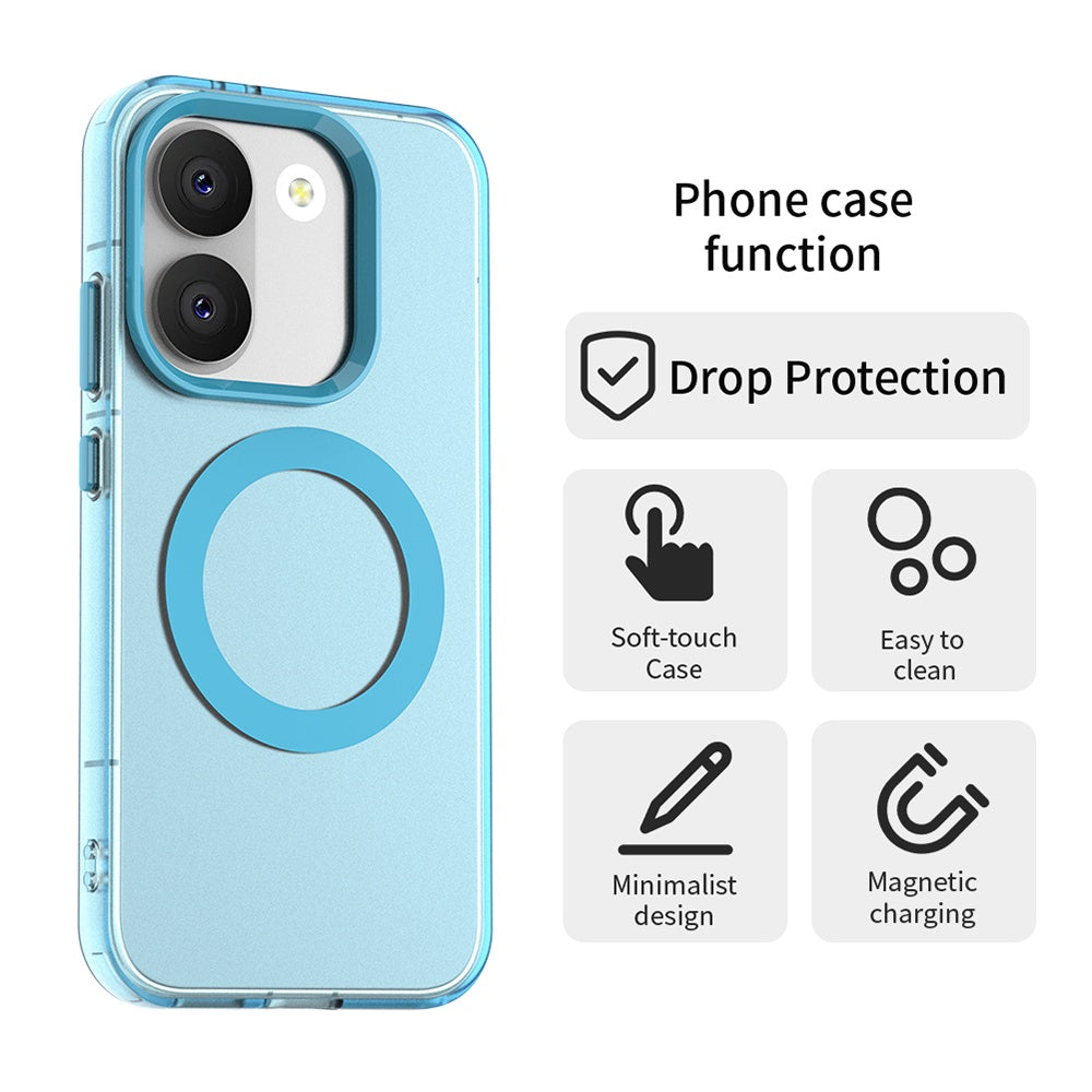 MagSafe ovitek za Xiaomi Poco X8 Pro, Techsuit, CandyCase, modra