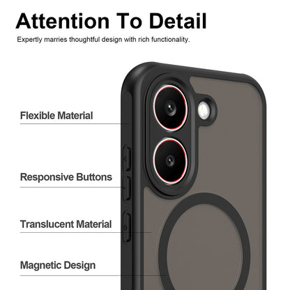 Ovitek MagSafe za Xiaomi Poco X8 Pro, Techsuit, HaloFrost II, Črn