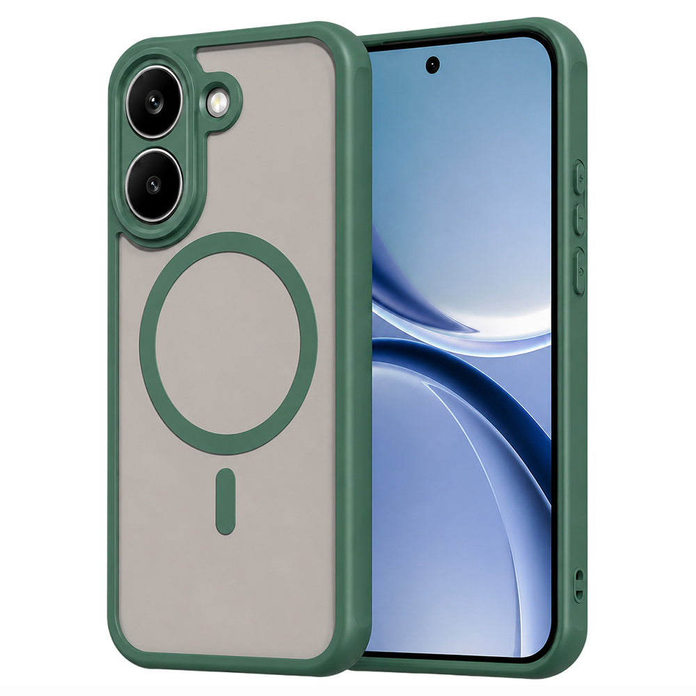 MagSafe ovitek za Xiaomi Poco X8 Pro, Techsuit, HaloFrost II, Zelen