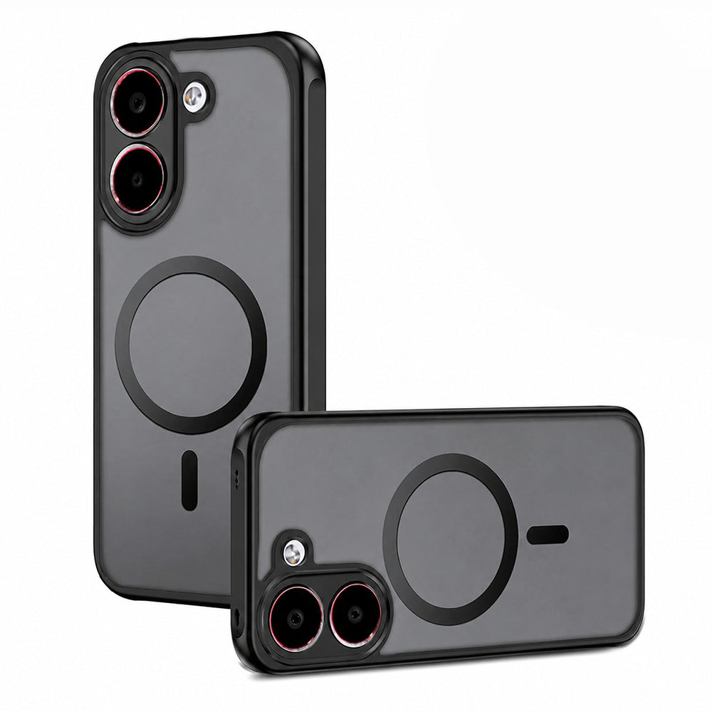 MagSafe ovitek za Xiaomi Poco X8 Pro, Techsuit, PureFrost, Črna satenasta