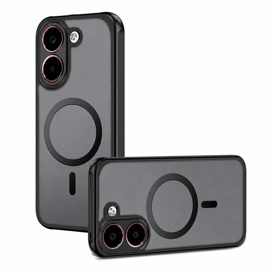 MagSafe ovitek za Xiaomi Poco X8 Pro, Techsuit, PureFrost, Črna satenasta