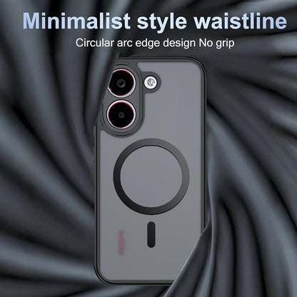 MagSafe ovitek za Xiaomi Poco X8 Pro, Techsuit, PureFrost, Črna satenasta