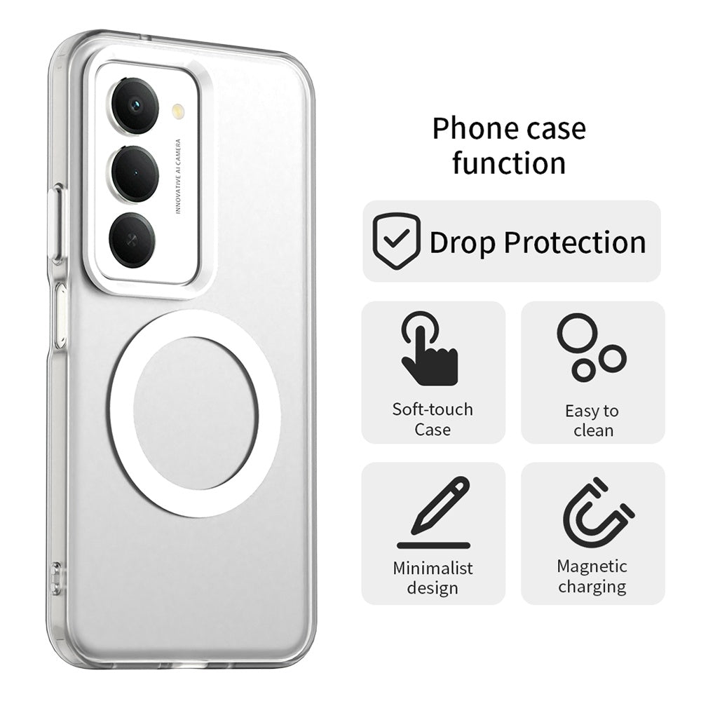 MagSafe Case for Xiaomi Redmi 15 5G / 15 4G, Techsuit, CandyCase, White