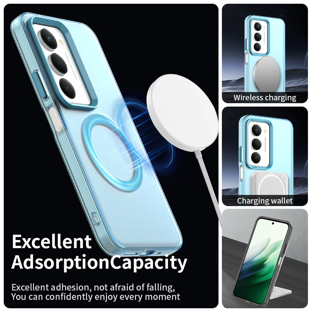 Ovitek MagSafe za Xiaomi Redmi 15 5G / 15 4G, Techsuit, CandyCase, Modra