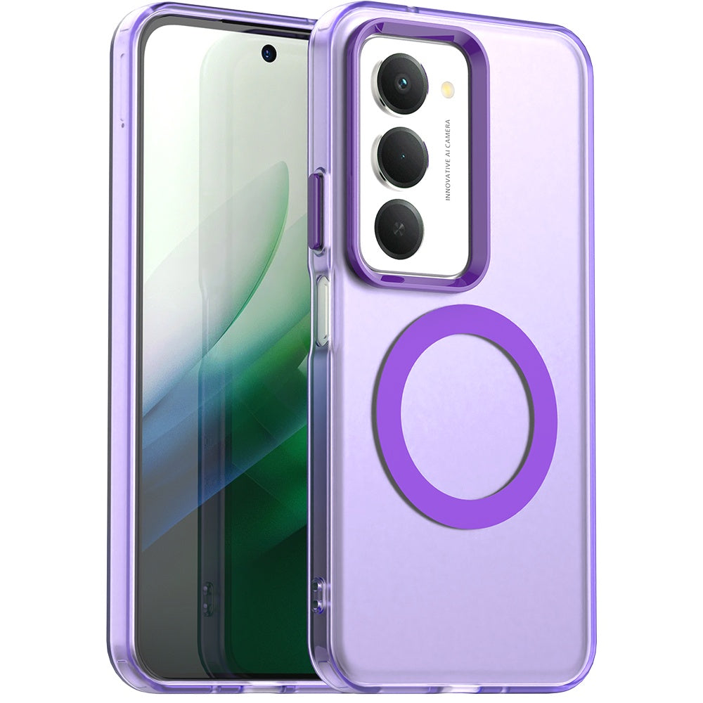 Ovitek MagSafe za Xiaomi Redmi 15 5G / 15 4G, Techsuit, CandyCase, Vijolična