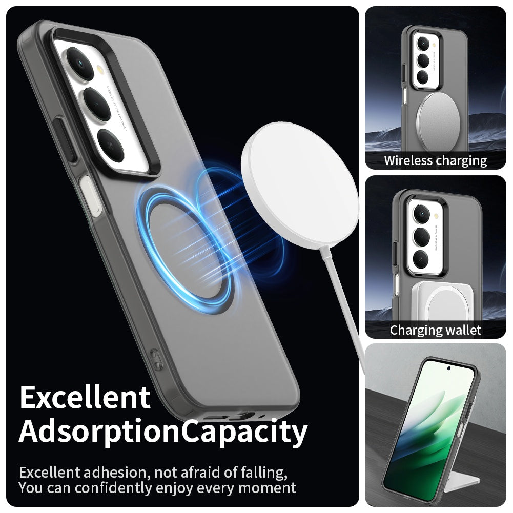 Ovitek MagSafe za Xiaomi Redmi 15 5G / 15 4G, Techsuit, CandyCase, Črna