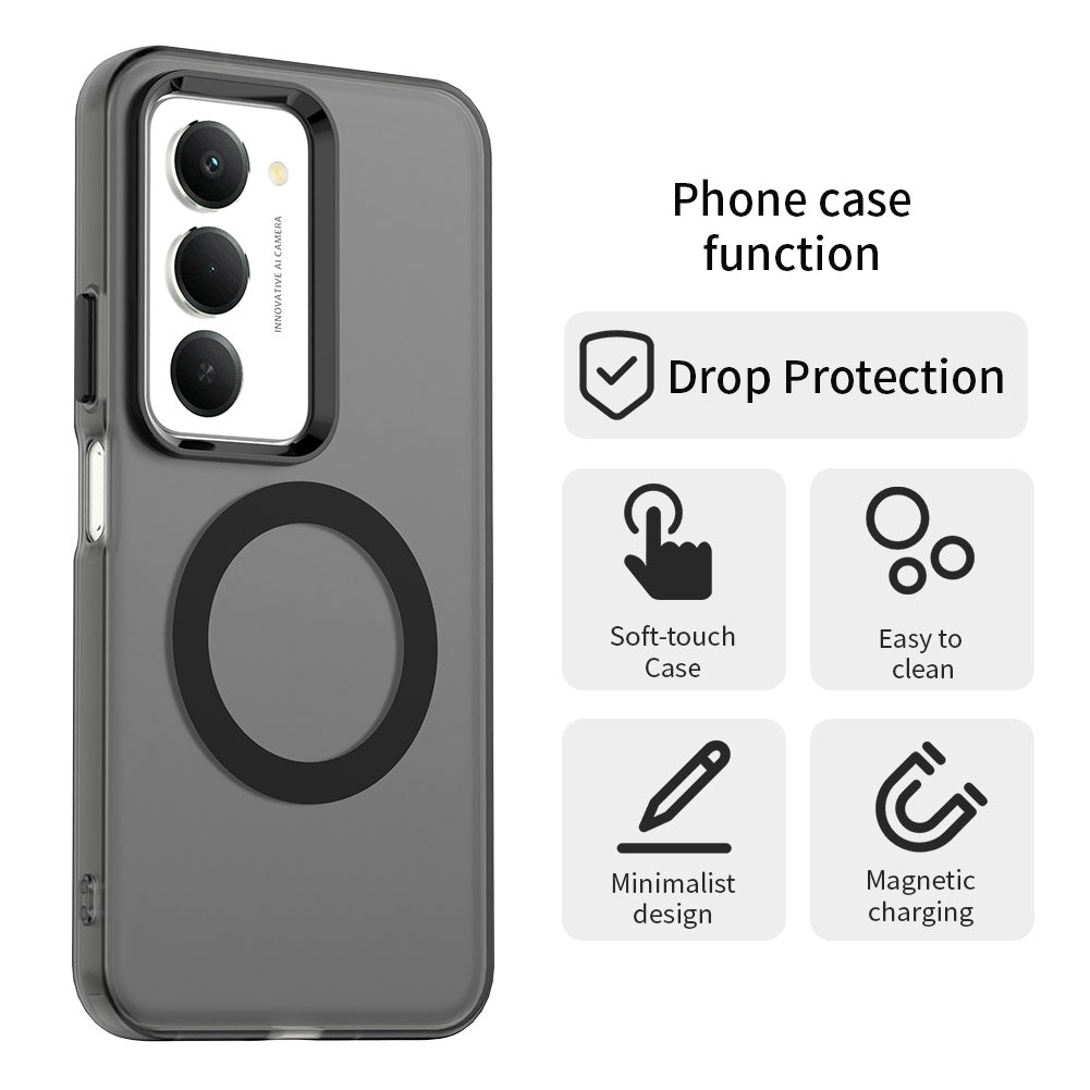 Ovitek MagSafe za Xiaomi Redmi 15 5G / 15 4G, Techsuit, CandyCase, Črna