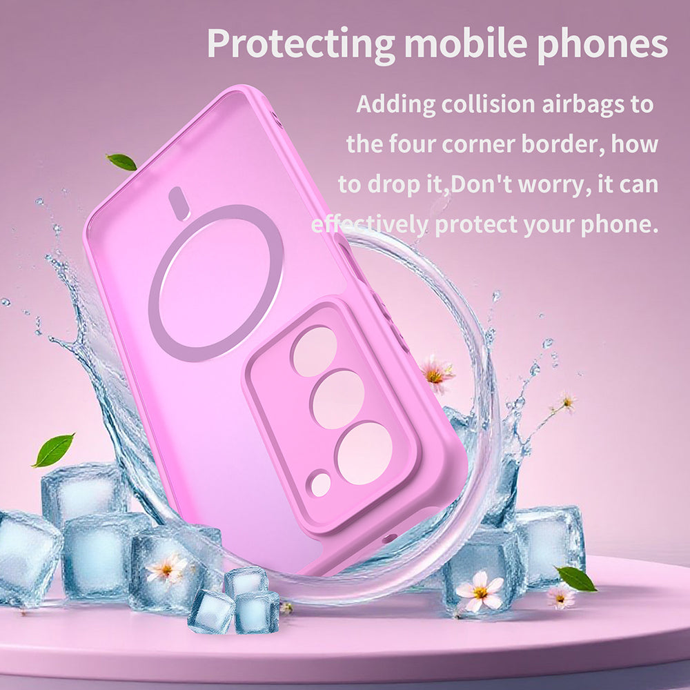 Ovitek MagSafe za Xiaomi Redmi 15 5G / 15 4G, Techsuit, HaloFrost II, Roza