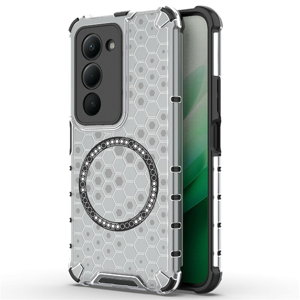 Ovitek MagSafe za Xiaomi Redmi 15 5G / 15 4G, Techsuit, HoneyComb Shield, Bel.