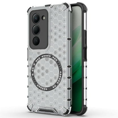 Ovitek MagSafe za Xiaomi Redmi 15 5G / 15 4G, Techsuit, HoneyComb Shield, Bel.