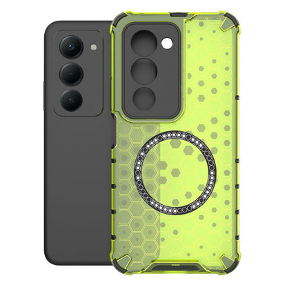 Ovitek MagSafe za Xiaomi Redmi 15 5G / 15 4G, Techsuit, HoneyComb Shield, Zelen