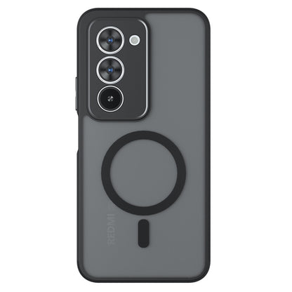Ovitek MagSafe za Xiaomi Redmi 15 5G / 15 4G, Techsuit, PureFrost, Satenasto črn