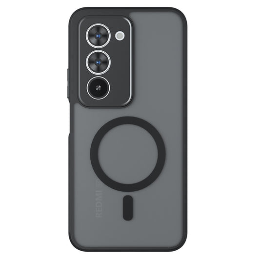Ovitek MagSafe za Xiaomi Redmi 15 5G / 15 4G, Techsuit, PureFrost, Satenasto črn