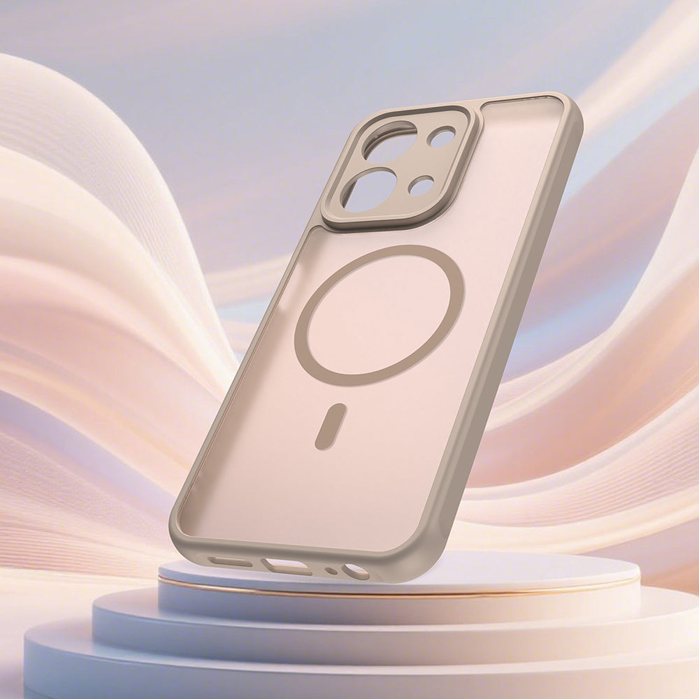 Ovitek MagSafe za Xiaomi Redmi 15C 5G / 15C 4G, Techsuit, HaloFrost II, Zlat.