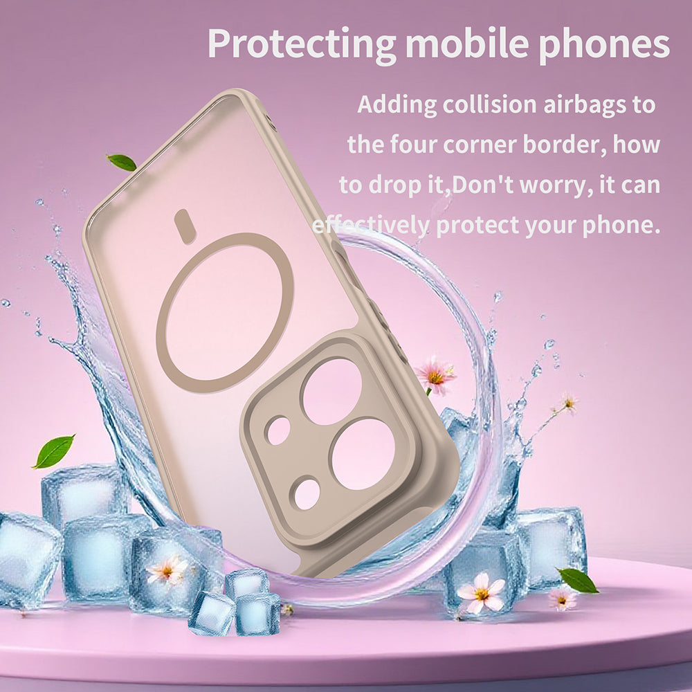 Ovitek MagSafe za Xiaomi Redmi 15C 5G / 15C 4G, Techsuit, HaloFrost II, Zlat.