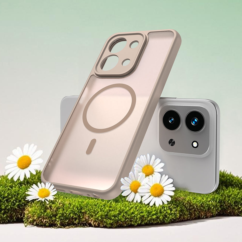 Ovitek MagSafe za Xiaomi Redmi 15C 5G / 15C 4G, Techsuit, HaloFrost II, Zlat.