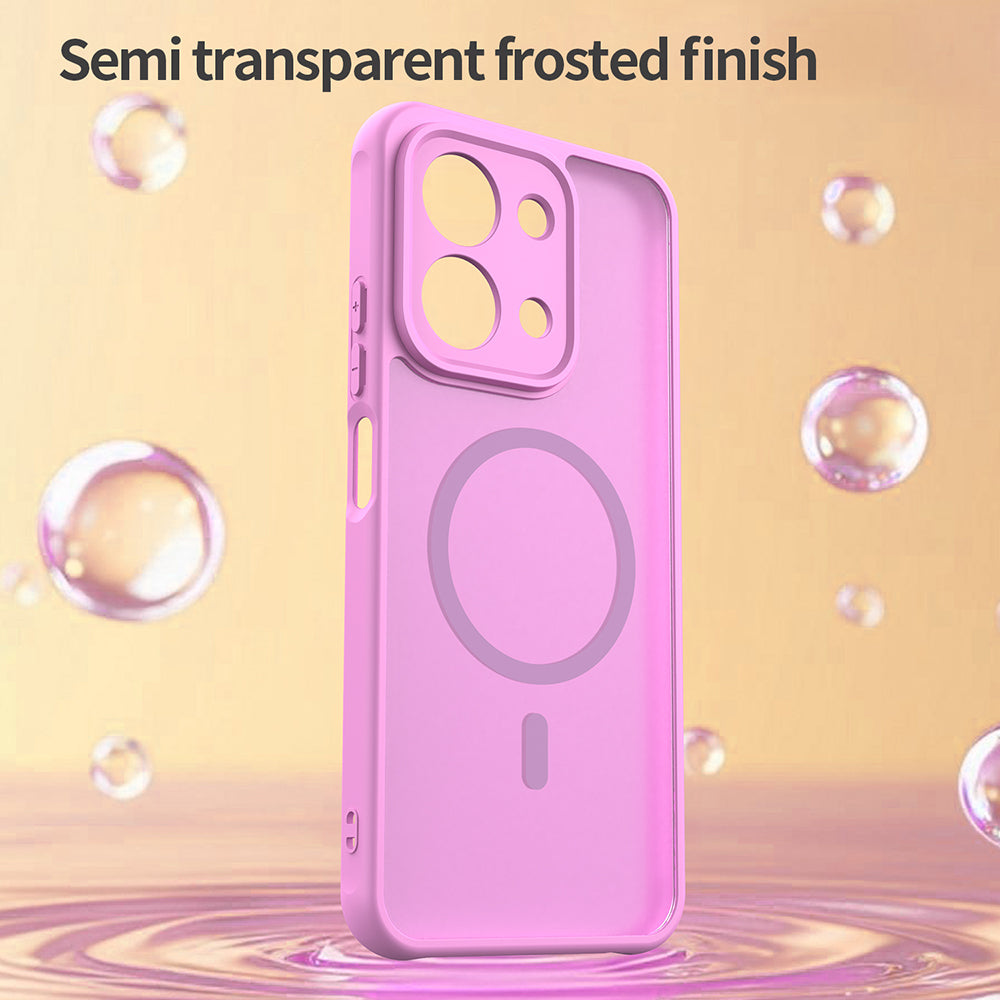 Ovitek MagSafe za Xiaomi Redmi 15C 5G / 15C 4G, Techsuit, HaloFrost II, Roza