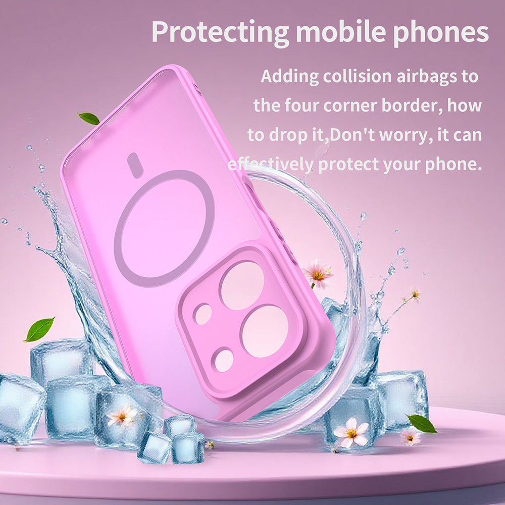 Ovitek MagSafe za Xiaomi Redmi 15C 5G / 15C 4G, Techsuit, HaloFrost II, Roza