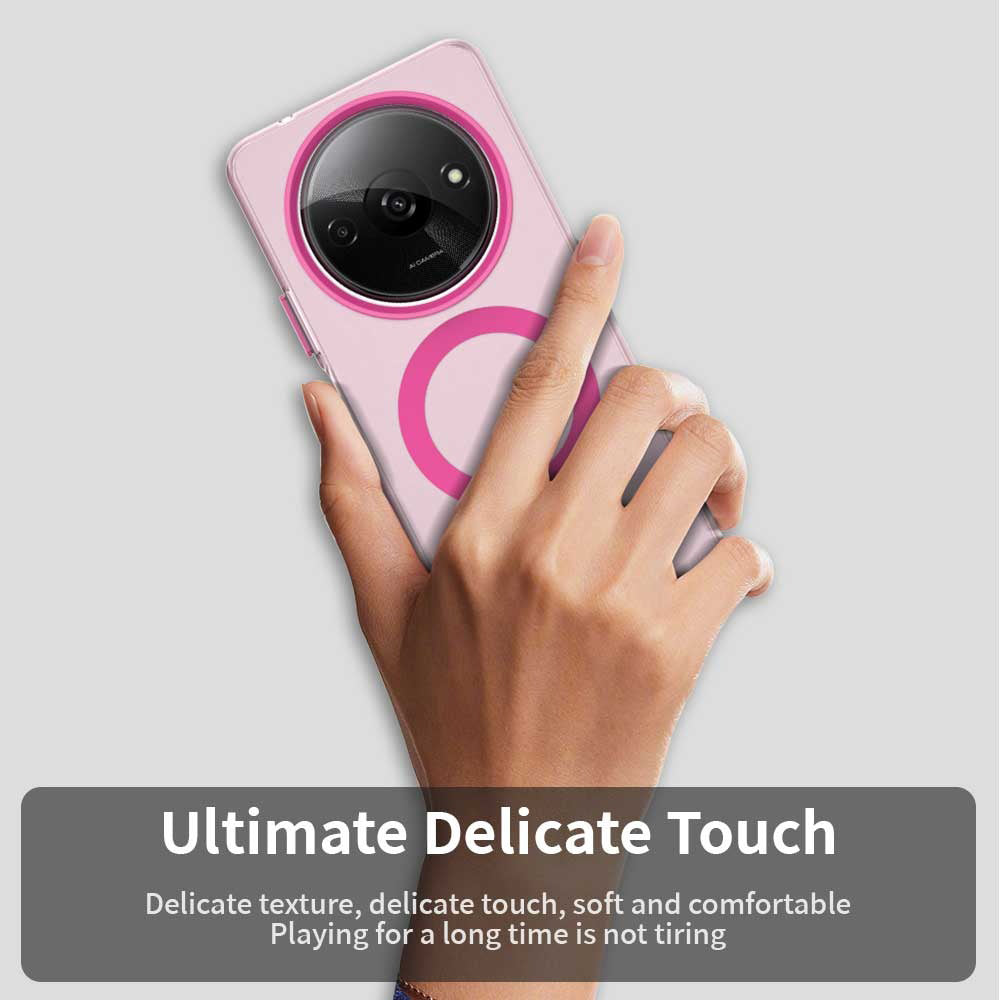 MagSafe ovitek za Xiaomi Redmi A3x / A3, Techsuit, CandyCase, roza