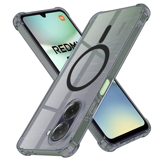 MagSafe ovitek za Xiaomi Redmi A5 4G (Standard), Techsuit, prozoren proti udarcem, dimljen