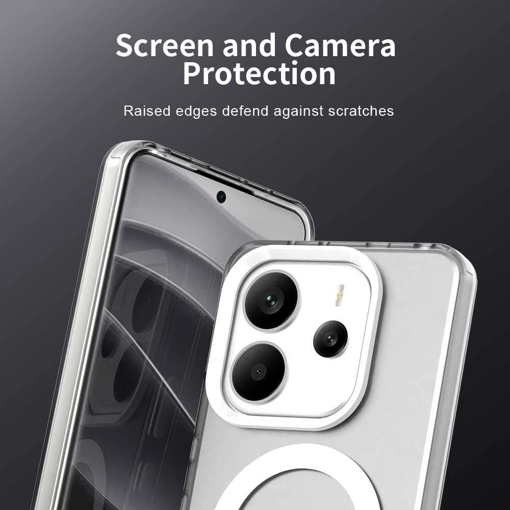 MagSafe ovitek za Xiaomi Redmi Note 14 4G (Regional), Techsuit, CandyCase, Bela