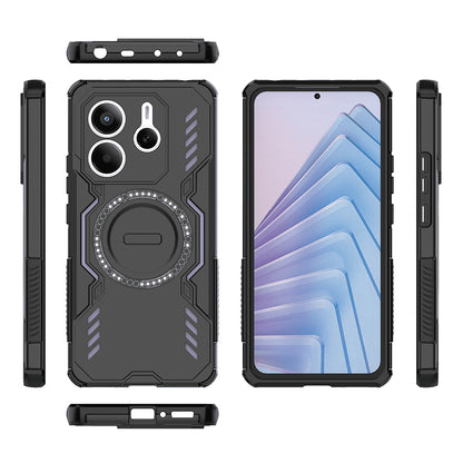 MagSafe ovitek za Xiaomi Redmi Note 14 5G, Techsuit, ArmorMag, Črn