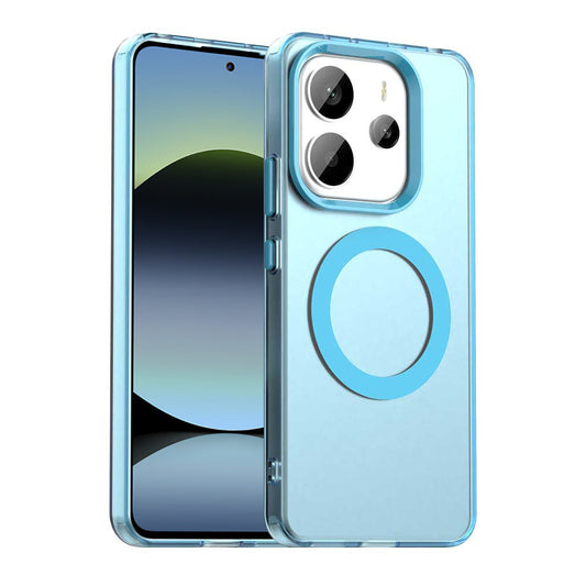 MagSafe ovitek za Xiaomi Redmi Note 14 5G, Techsuit, CandyCase, modra