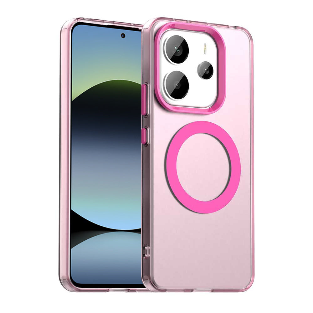 MagSafe ovitek za Xiaomi Redmi Note 14 5G, Techsuit, CandyCase, roza