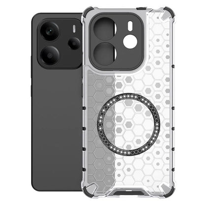 MagSafe ovitek za Xiaomi Redmi Note 14 5G, Techsuit, HoneyComb Shield, bel