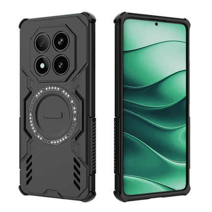 MagSafe ovitek za Xiaomi Redmi Note 14 Pro 4G, Techsuit, ArmorMag, Črn