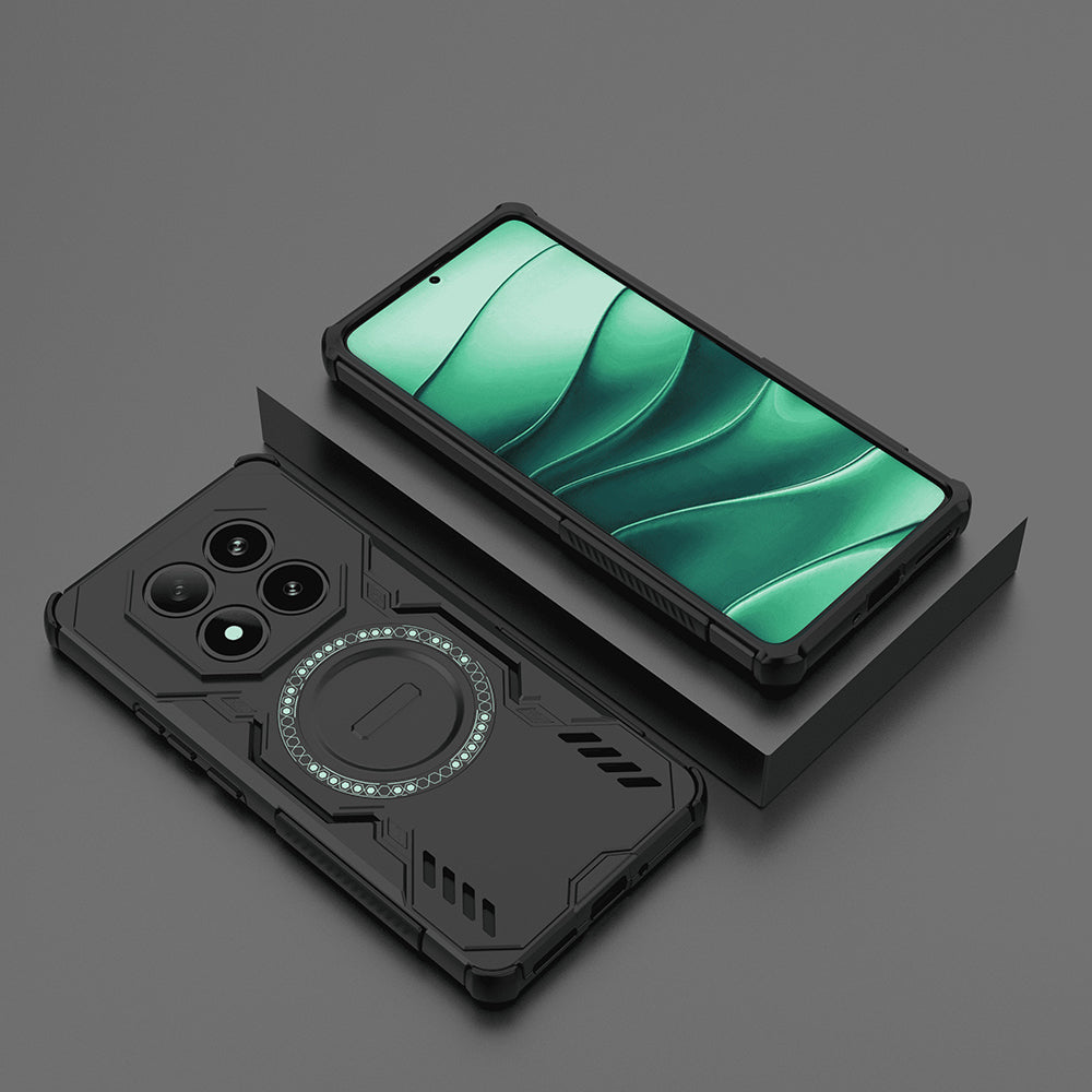 MagSafe ovitek za Xiaomi Redmi Note 14 Pro 4G, Techsuit, ArmorMag, Črn