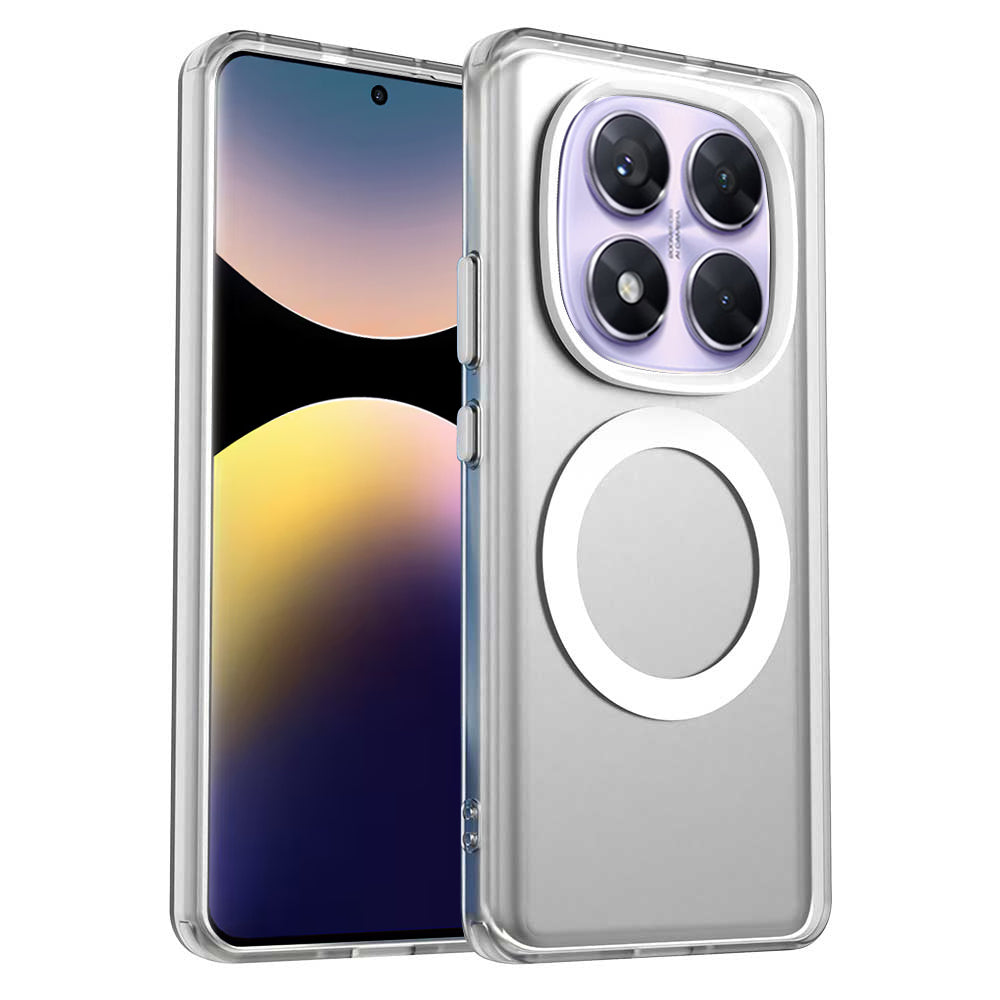MagSafe ovitek za Xiaomi Redmi Note 14 Pro 4G, Techsuit, CandyCase, Bela