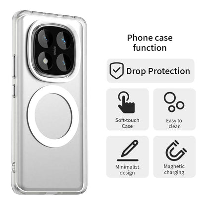 MagSafe ovitek za Xiaomi Redmi Note 14 Pro 4G, Techsuit, CandyCase, Bela
