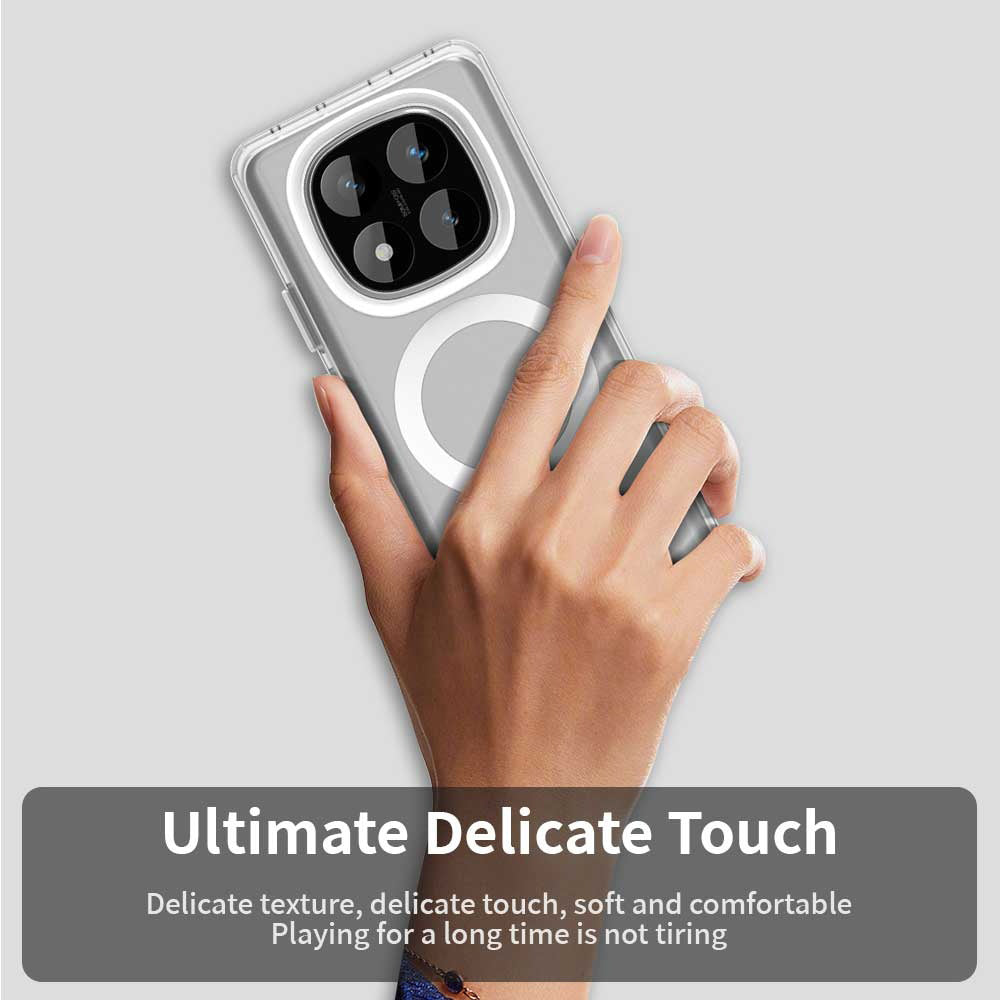 MagSafe ovitek za Xiaomi Redmi Note 14 Pro 4G, Techsuit, CandyCase, Bela