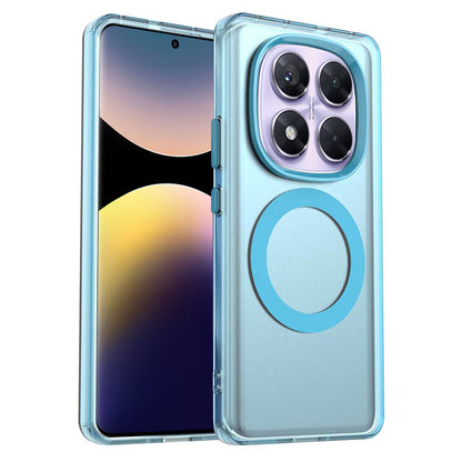 MagSafe ovitek za Xiaomi Redmi Note 14 Pro 4G, Techsuit, CandyCase, modra