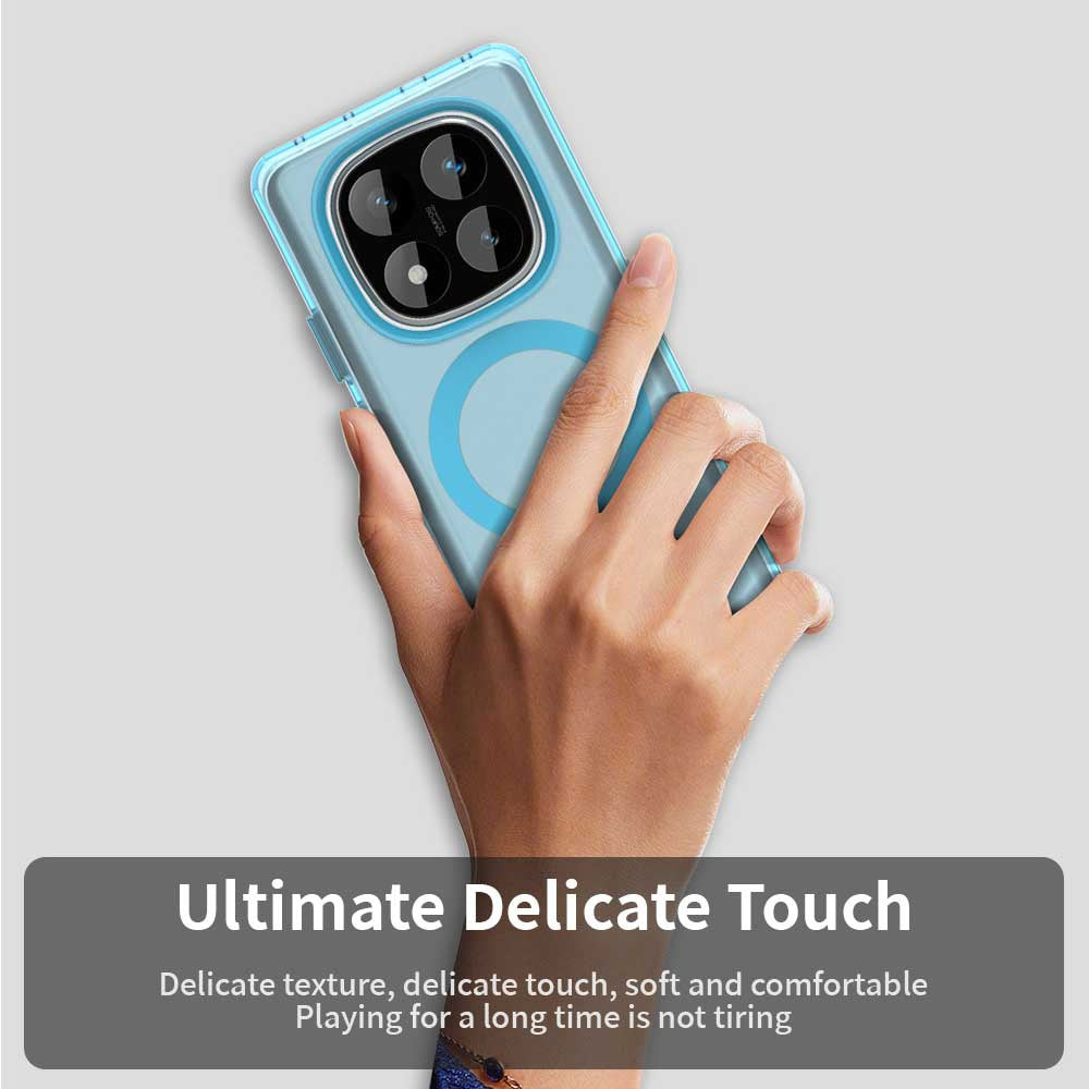 MagSafe ovitek za Xiaomi Redmi Note 14 Pro 4G, Techsuit, CandyCase, modra