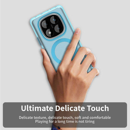 MagSafe ovitek za Xiaomi Redmi Note 14 Pro 4G, Techsuit, CandyCase, modra