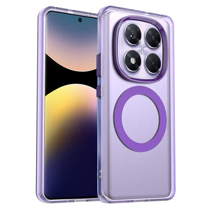 MagSafe ovitek za Xiaomi Redmi Note 14 Pro 4G, Techsuit, CandyCase, Vijoličen