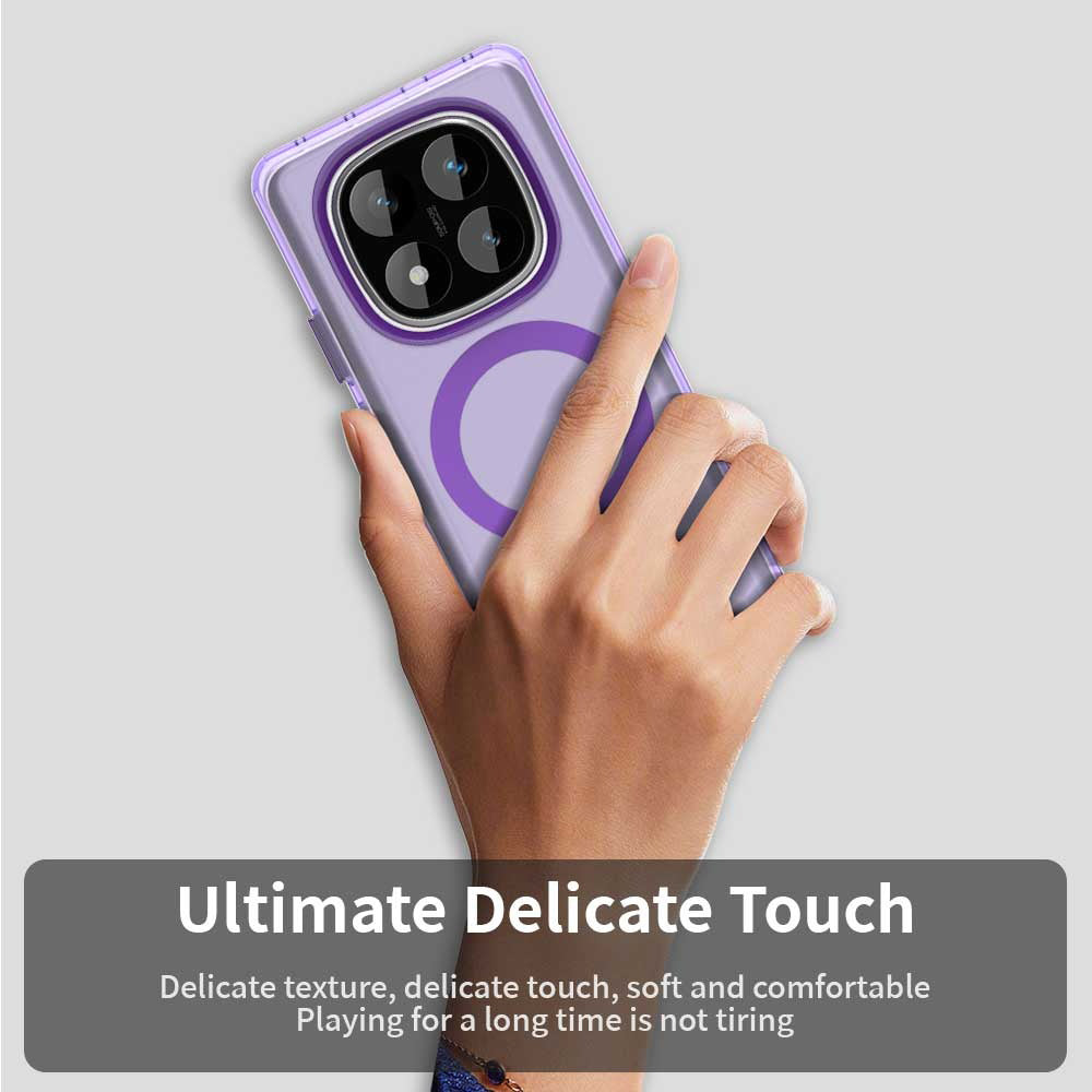 MagSafe ovitek za Xiaomi Redmi Note 14 Pro 4G, Techsuit, CandyCase, Vijoličen