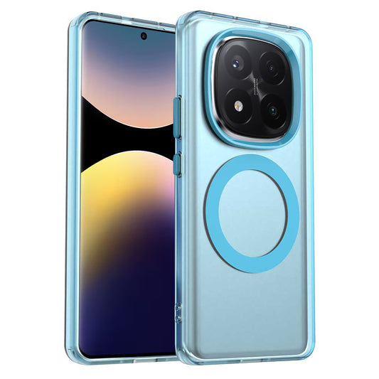MagSafe ovitek za Xiaomi Redmi Note 14 Pro+ 5G, Techsuit, CandyCase, modra