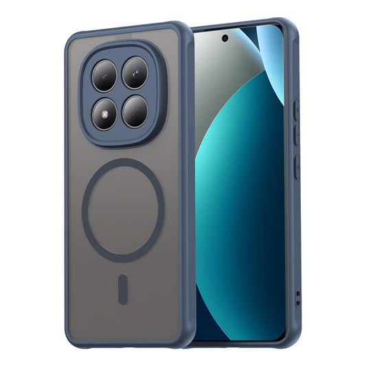 Ovitek MagSafe za Xiaomi Redmi Note 15 Pro 4G, Techsuit, HaloFrost II, Mornarsko modra